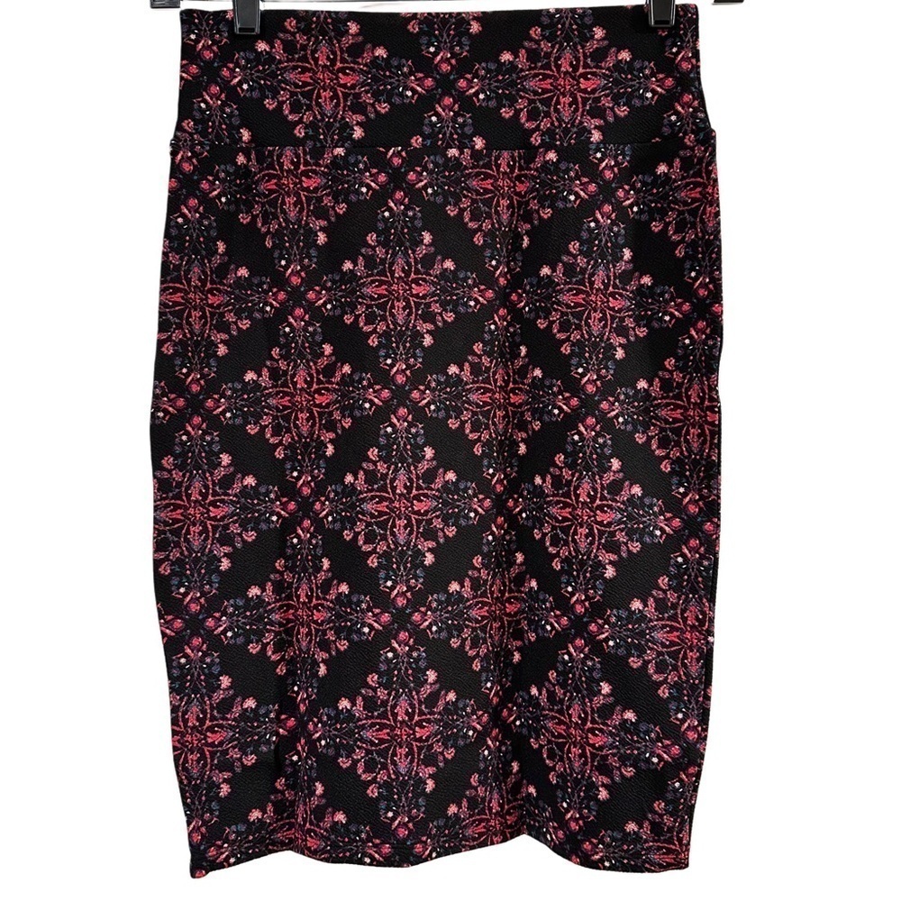 LulaRoe Cassie Pencil Skirt Stretchy High Wide Waist Adjustable Sizes S-M 6-8 - Picture 7 of 15